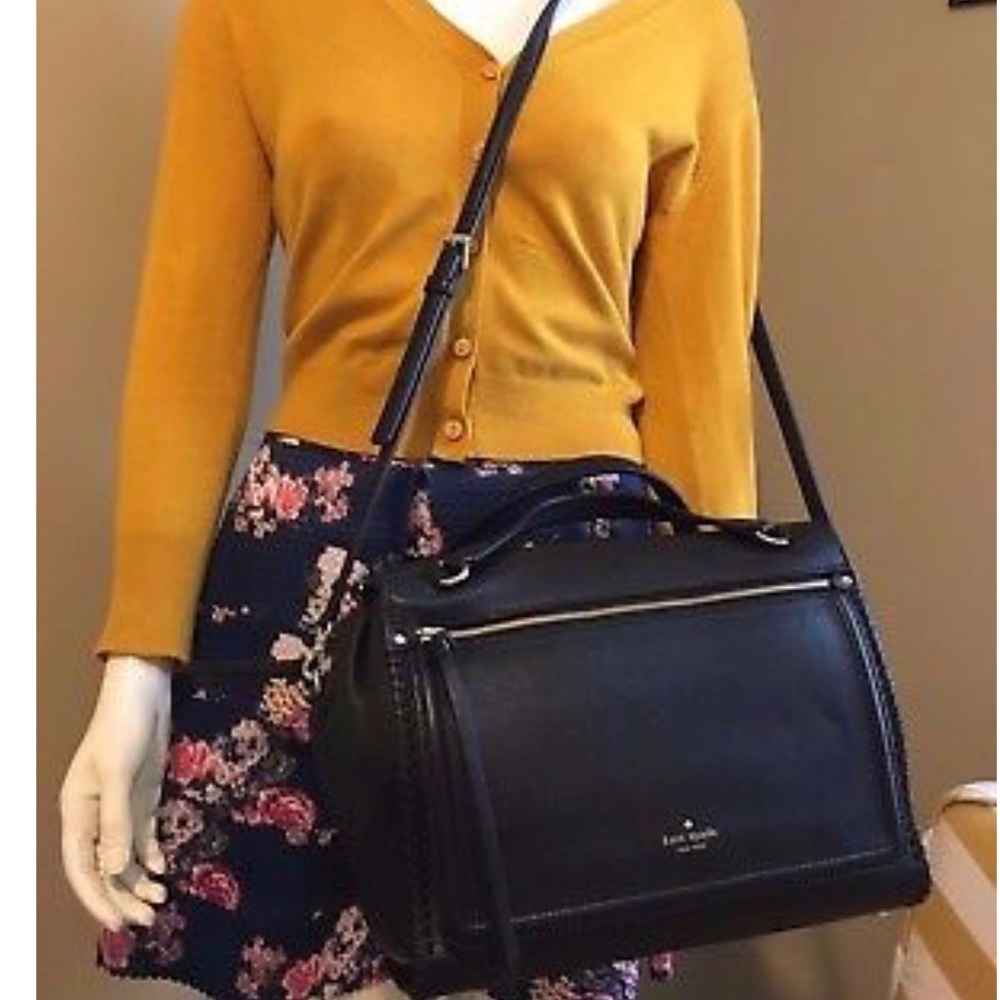 Black Leather Kate Spade
